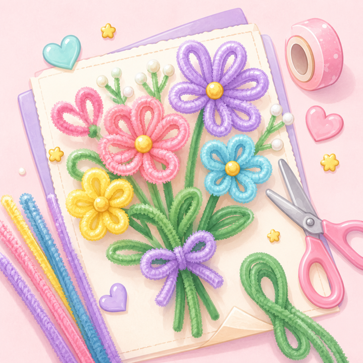 Pipe Cleaner Flower Project Collection