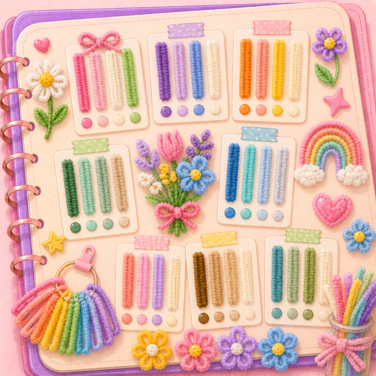 Pipe Cleaner Colour Pairing Cheat Sheets