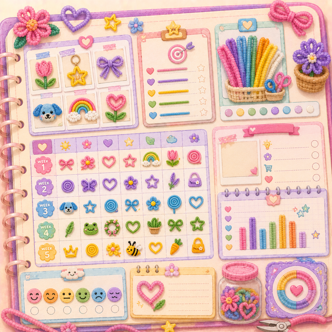 Pipe Cleaner Craft Planner & Tracker