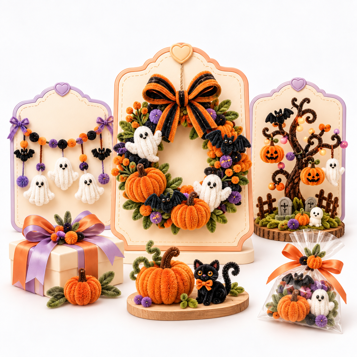 Halloween Pipe Cleaner Home Décor Collection